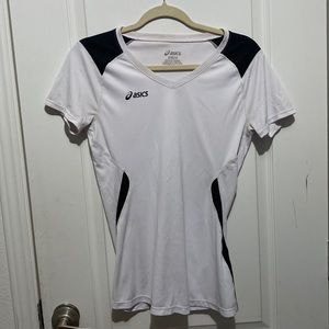 White ASICS Dry Fit Shirt
